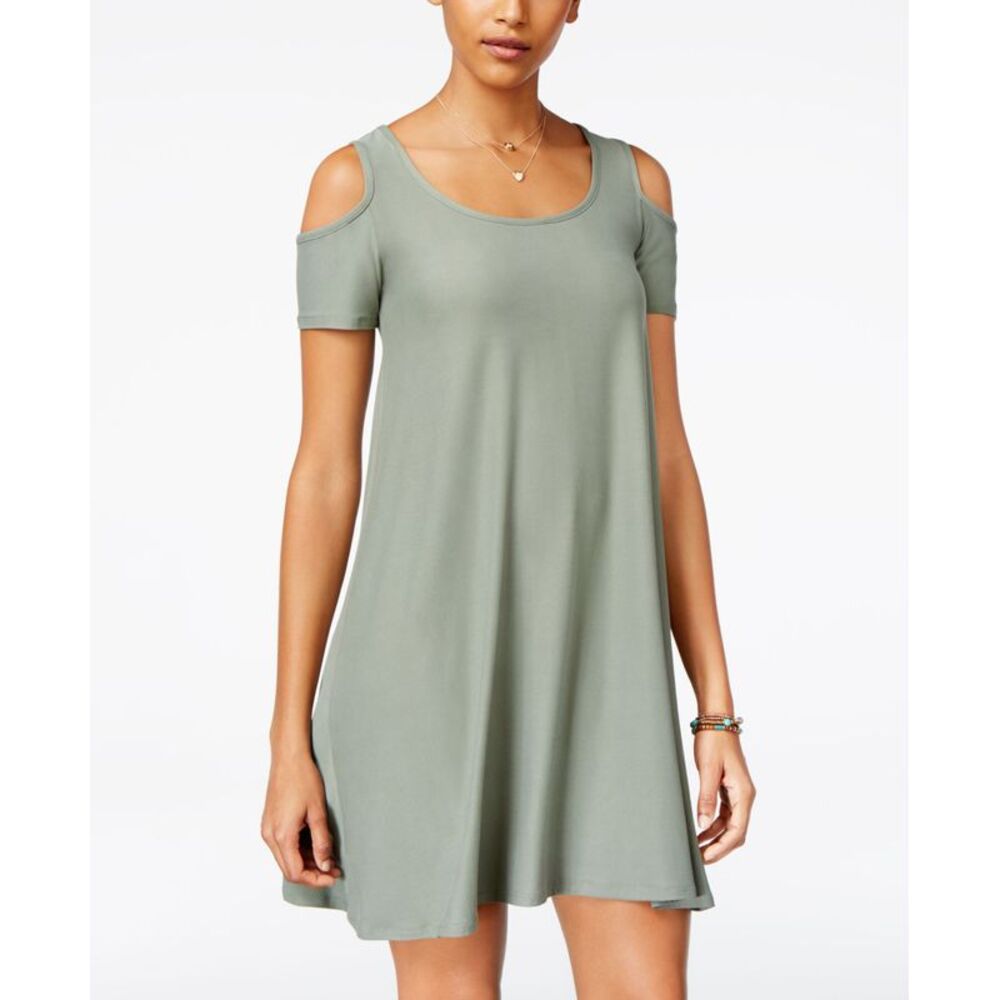 Planet Gold Juniors Cold Shoulder Shift Dress